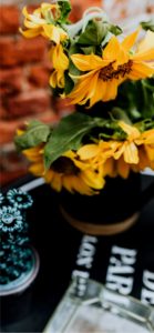 カフェに飾られたひまわり2