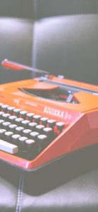 オレンジのタイプライター1