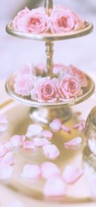 ピンクのバラと花びら2