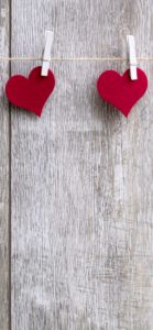 ウッドボードとハート1