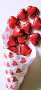 赤いハートのチョコ1