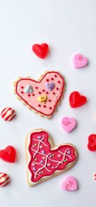 ハートのクッキーとキャンディ3