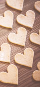 ハートのクッキーのたね1