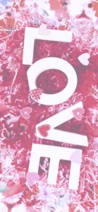 赤のハートと花2