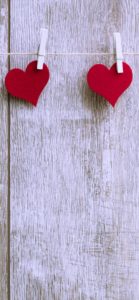 ウッドボードとハート1