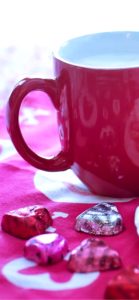 カップとハートのチョコレート1