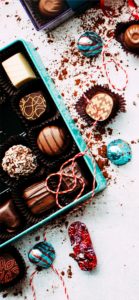 ブルーの箱のチョコレート1