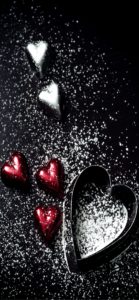 チョコとハート型1