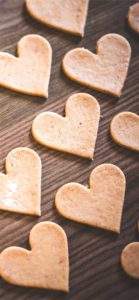 ハートのクッキーのたね1