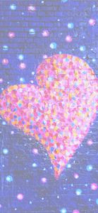 カラフルハートのアート2