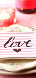 バレンタインのテーブル1