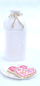 陶器とハートのクッキー2