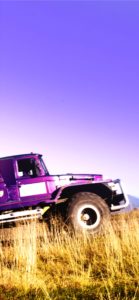 紫の車1