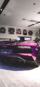 紫のスポーツカー2