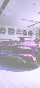 紫のスポーツカー1