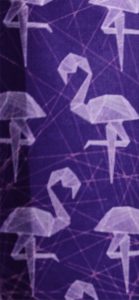 バイオレットのフラミンゴのカーテン1