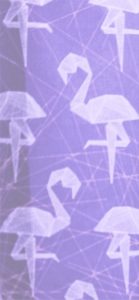 バイオレットのフラミンゴのカーテン2