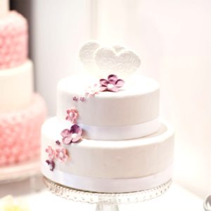 白いデコレーションケーキ