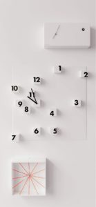 壁のアート時計1