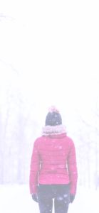 雪の中の女の子2