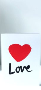 ハートのカード