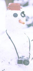 カメラと雪だるま1