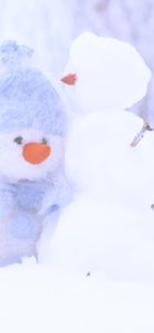 雪だるまと雪だるまのぬいぐるみ1
