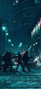 雪の街の横断歩道2