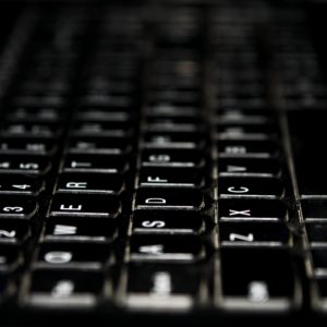 黒いキーボード