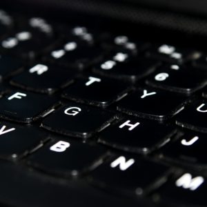黒いキーボード