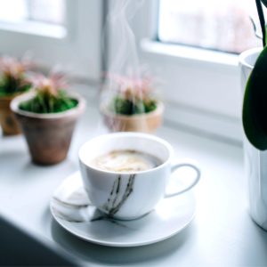 観葉植物とコーヒー3