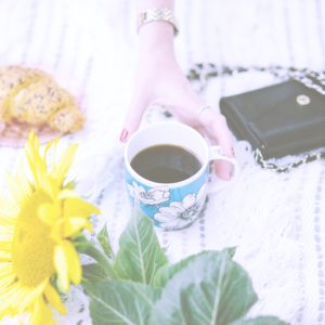 ひまわりとコーヒー2