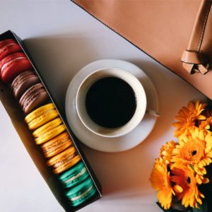 マカロンとコーヒー1