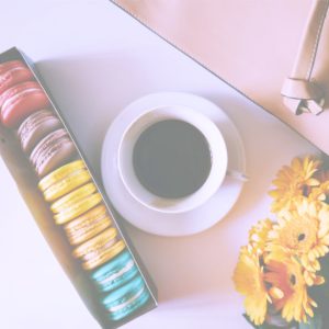 マカロンとコーヒー2