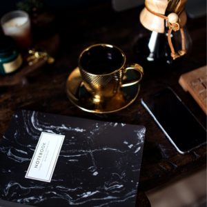 ノートとコーヒー1