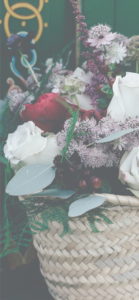 カゴに入れた花2