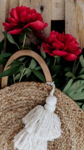 カゴに入れた花1