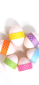 ドットのテープの卵1