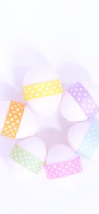 ドットのテープの卵2