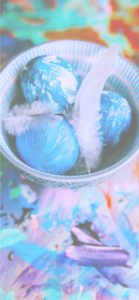 ブルーのアートエッグ2