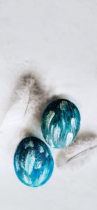 ブルーのアートな卵3
