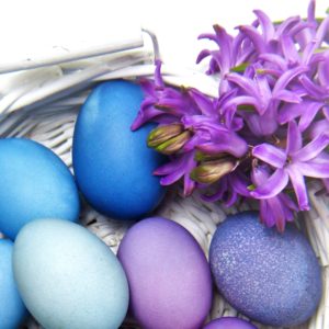 ブルーと紫のイースターエッグ1