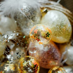 花柄のイースター飾り1