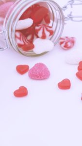 赤いハートキャンディ2