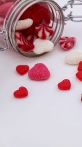 赤いハートキャンディ1