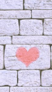 石壁のハート2