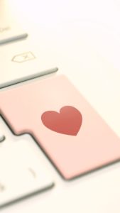 キーボードのハート1