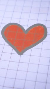 ノートに書いたハート2