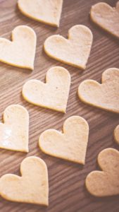 ハートのクッキーのタネ1