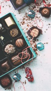 ブルーの箱のチョコレート2